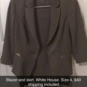 Blazer and skirt